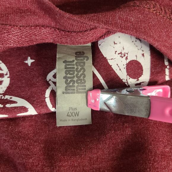 Instant Message Even Witches Need Coffee Long Sleeve Sweatshirt 4X Plus Size - Picture 6 of 10